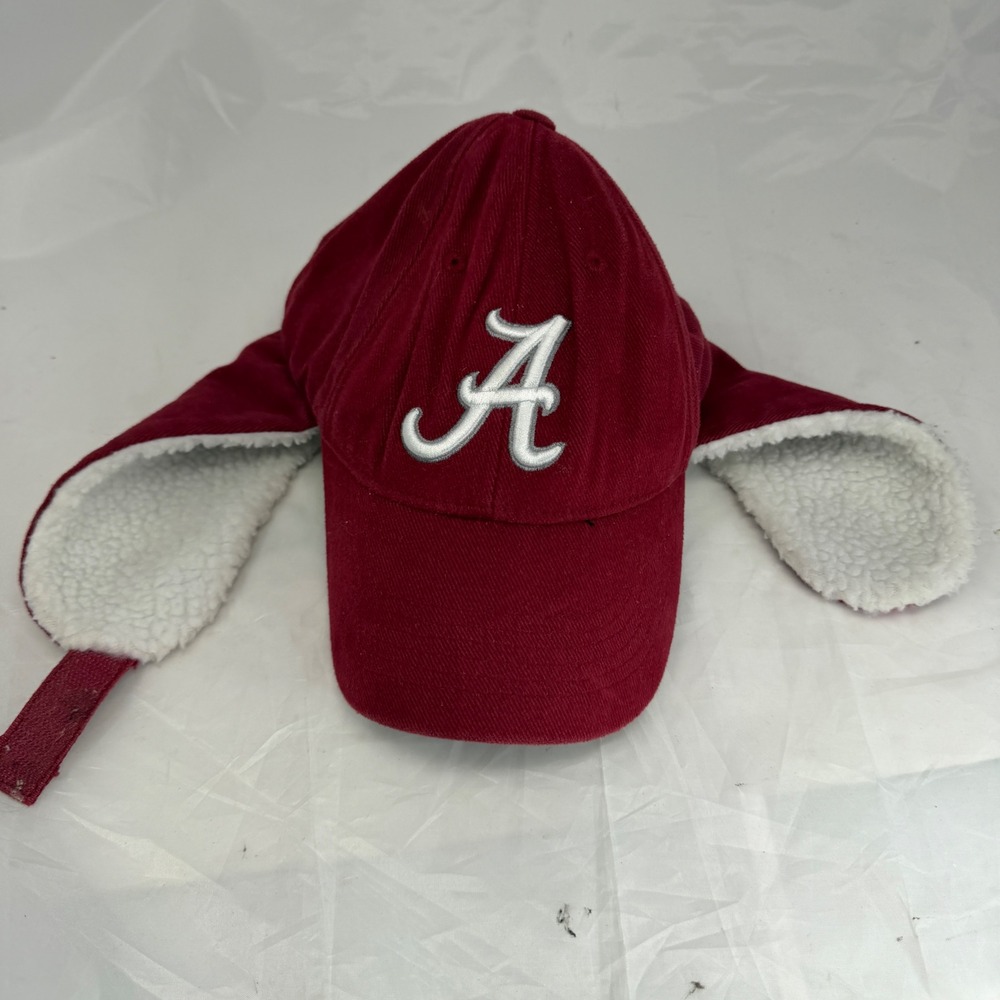 Alabama Crimson Tide Captivating Headgear Sherpa Ear Flap Hat Crimson Red Cotton
